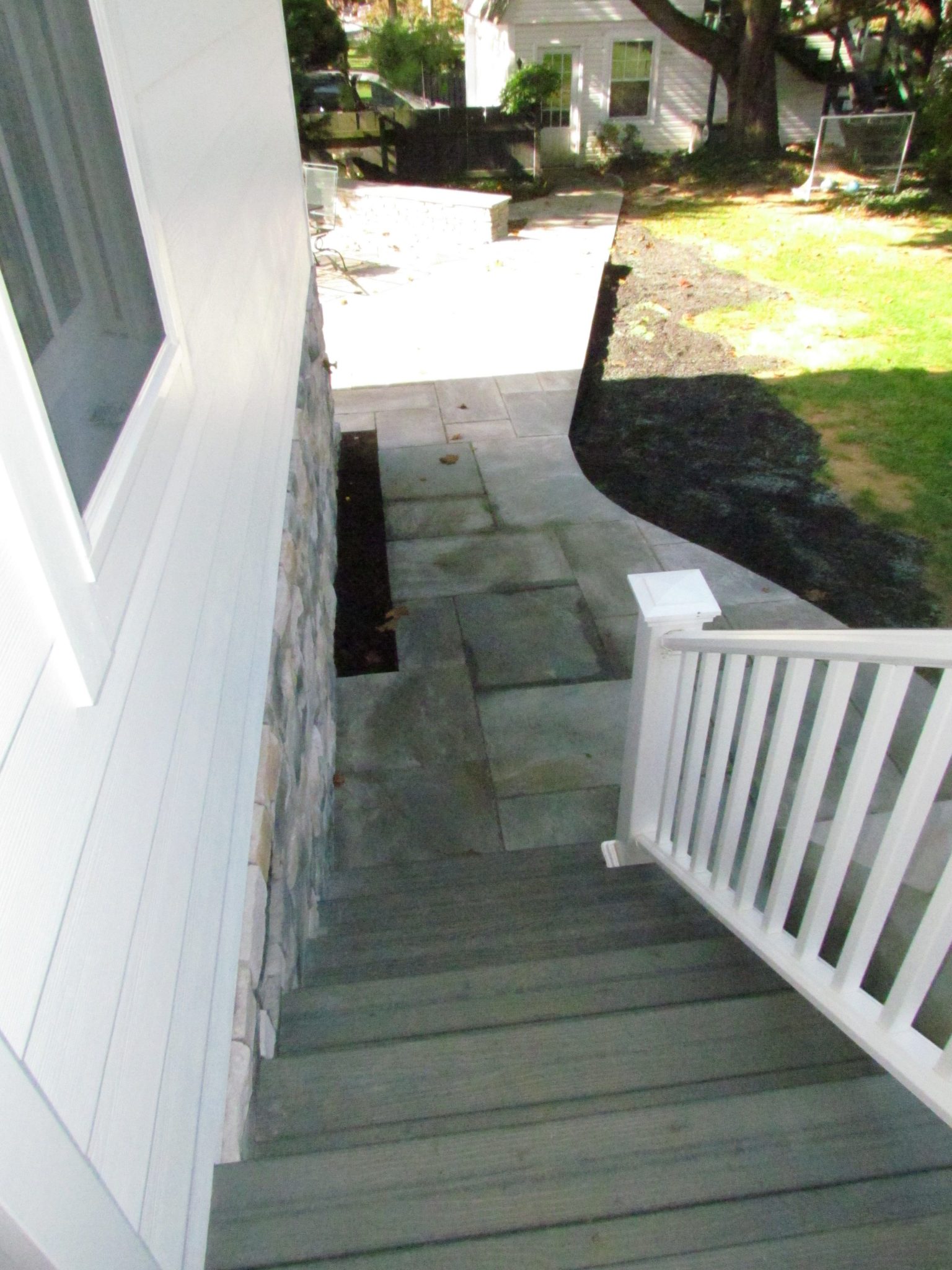 Historic Addition porch stairs