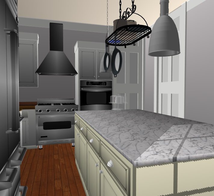 JC Smith Design kitchen island 3d model