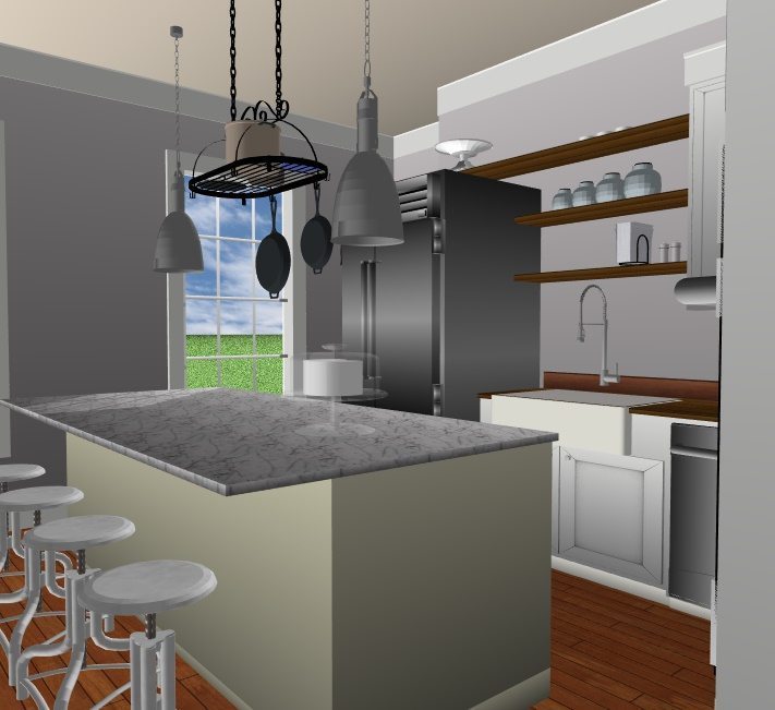 JC Smith Design kitchen island model