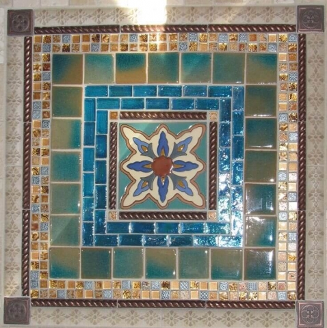 Cedar Siding Custom Home decorative tile