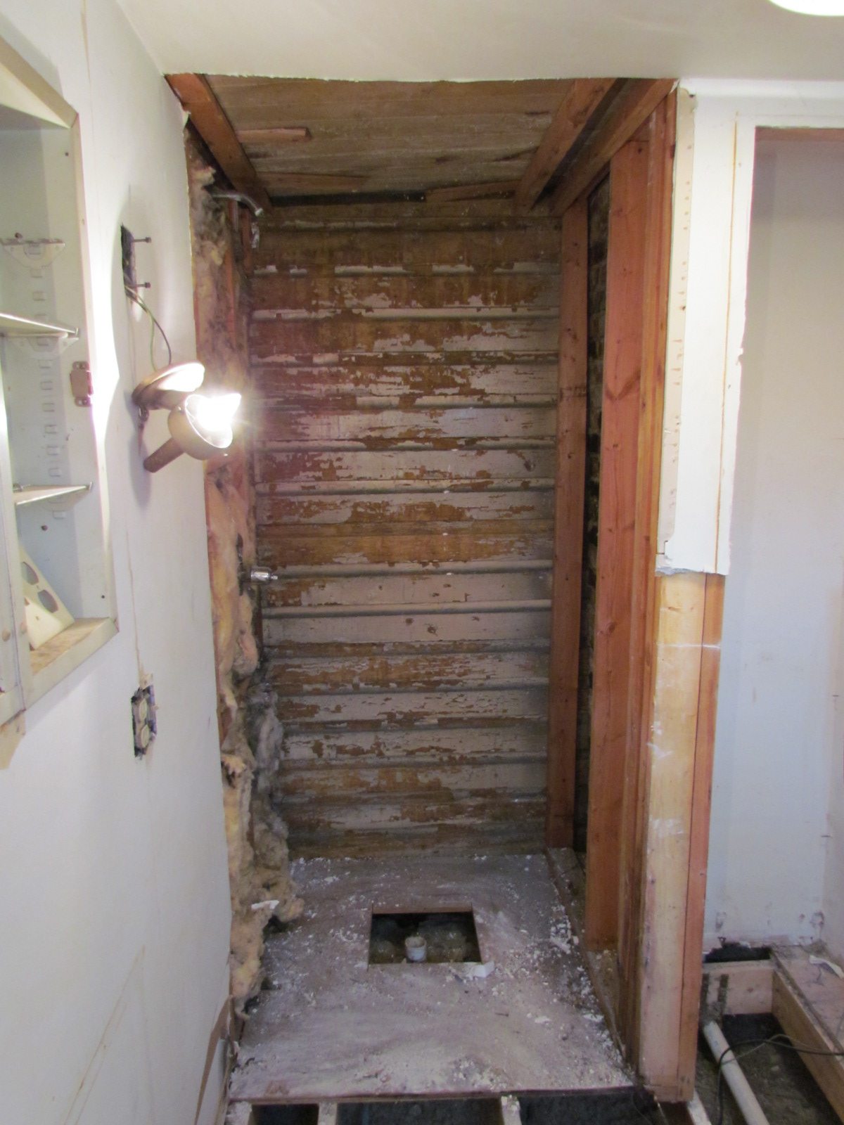 Historic Renovation Before And After shower before