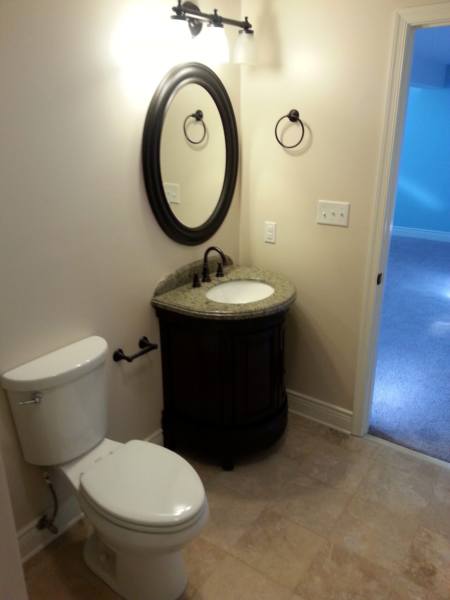 Finished Basement, Bedrooms With Egress Windows, And Upgrades bathroom vanity