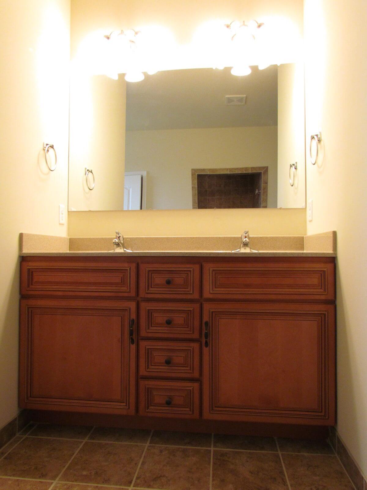 Primrose Custom Home bathroom double vanity