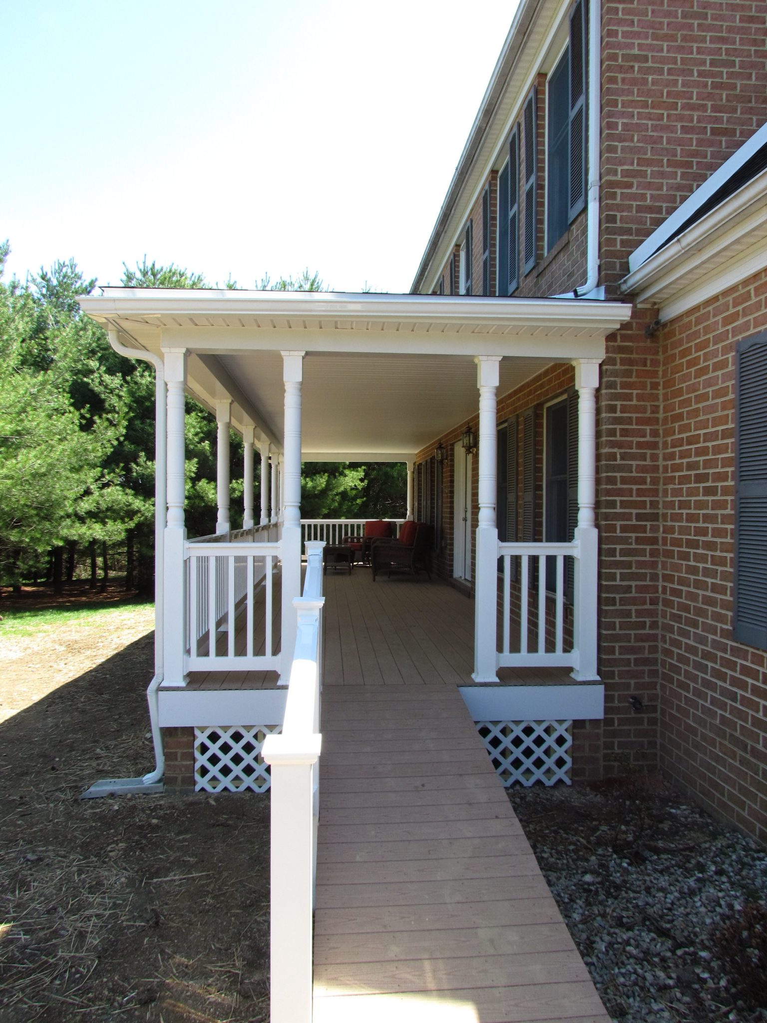 Front Porch composite and vinyl, side After