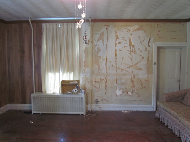 Historic Renovation Before And After living room before