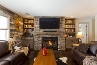 Professional Designer Home Renovation living room fireplace